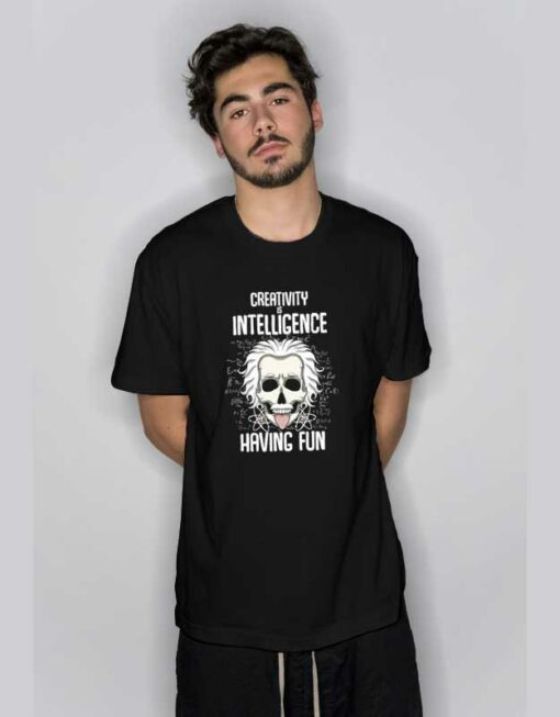 Einstein Creative Skull T Shirt