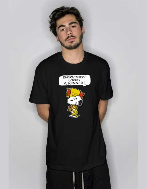 Everybody Loves A Winner Snoopy T Shirt