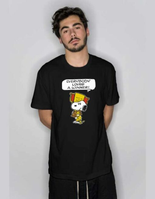 Everybody Loves A Winner Snoopy T Shirt