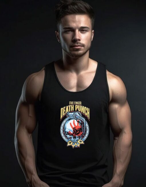 Five Finger Death Punch Skull Grenade Tank Top