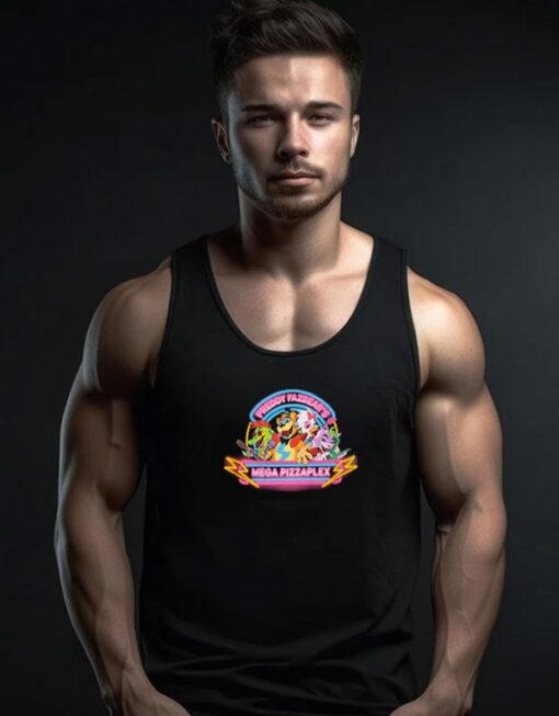 Five Nights At Freddy’s Neon Sign Group Tank Top