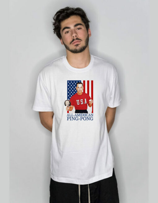 Forrest Gump American Flag All American Ping Pong T-Shirt