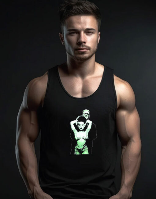 Frankenstein And Janet Jackson Authentic Tank Top