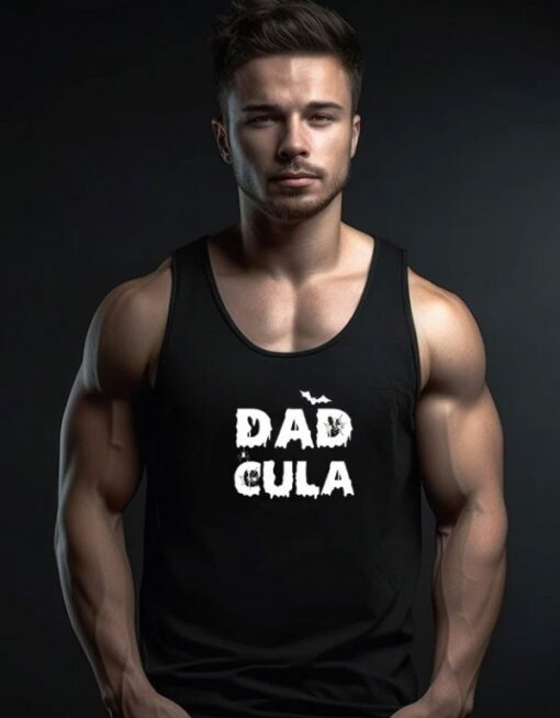 Funny Dadcula Halloween Tank Top