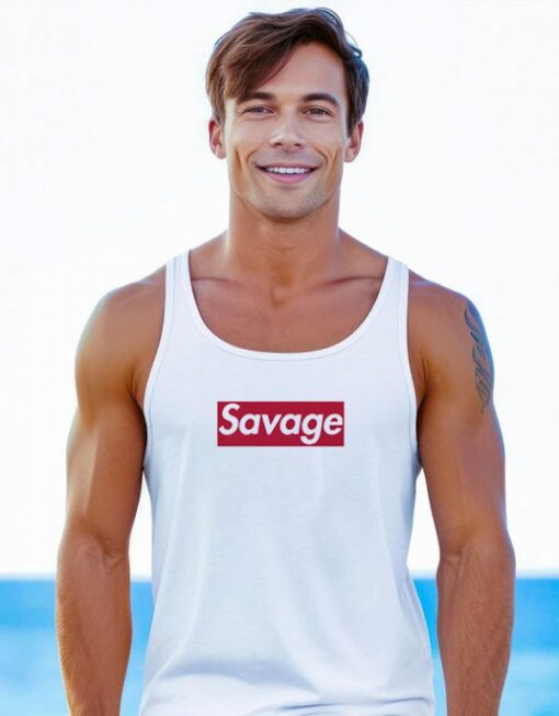 Funny Savage Unisex Tank Top