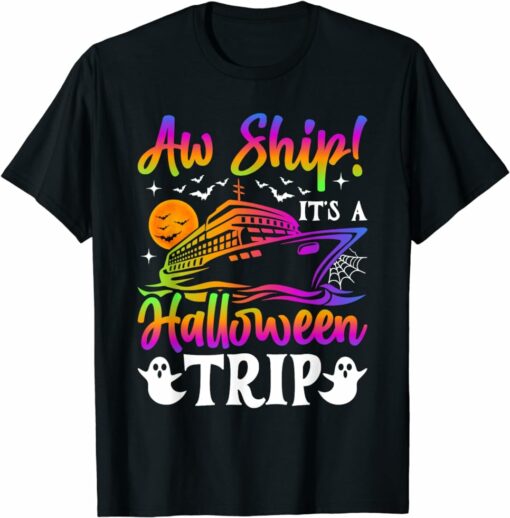 Funny Trip Halloween Cruise Squad Family 2023 Cruising Crew T-Shirt