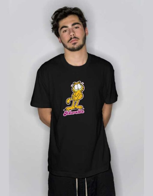 Garfield Adorable Funny  T Shirt