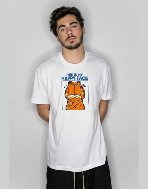 Garfield This Is My Happy Face T-Shirt