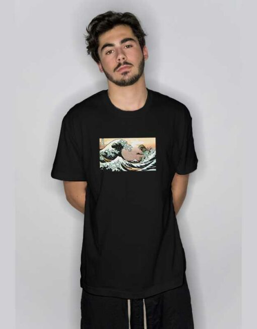 Godzilla In The Great Wave Off Kanagawa T Shirt