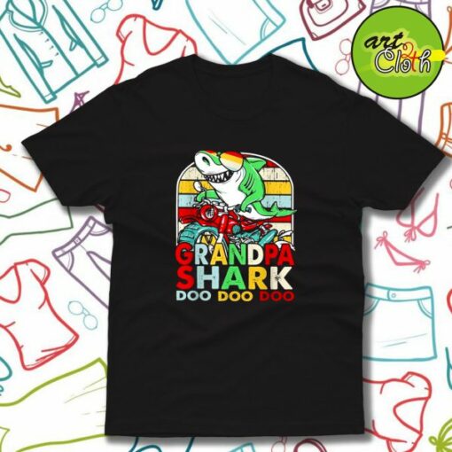 Grandpa Shark Doo Doo Doo T-Shirt