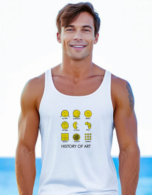 History of Art Smiley Face Tank Top