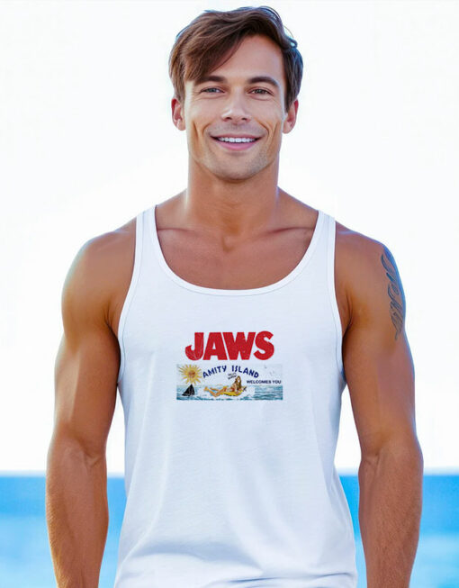 Jaws Amity Island Welcomes You Tank Top