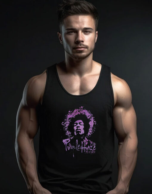 Jimi Hendrix Purple Haze Spray Tank Top