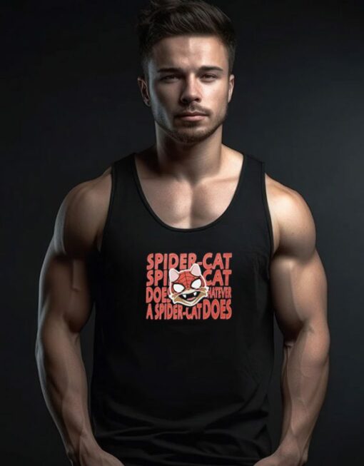 Marvel SpiderMan Miles Morales Video Game Spider Cat Tank Top