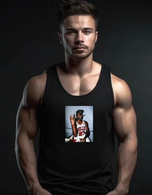 Michael Jordan Cigar Smoke Champions Tank Top