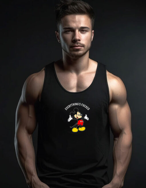 Mickey Mouse Everything’s Fucked Tank Top