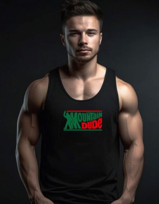 Mountain Dude Funny Bigfoot Tank Top