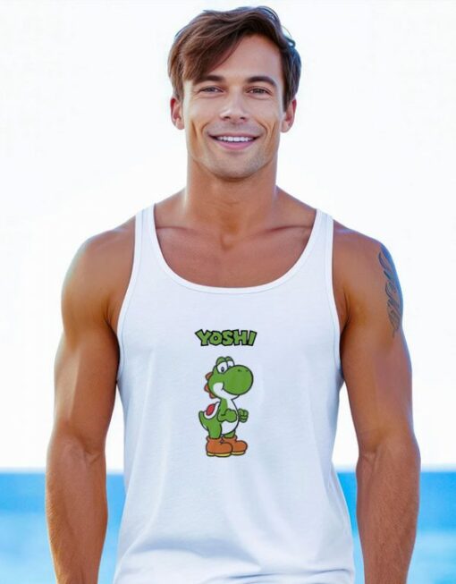 Nintendo Super Mario Yoshi Name Tag Tank Top