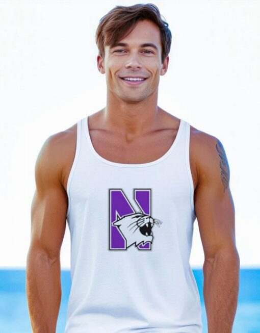 Northwestern Cat Against Wildcats Tank Top