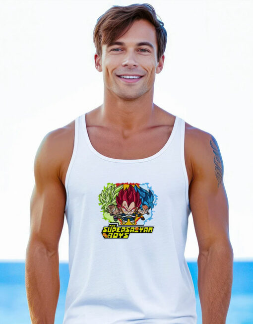 Powerpuff Saiyans Broly Shirt Goku Vegeta Ball Saiyan Tank Top