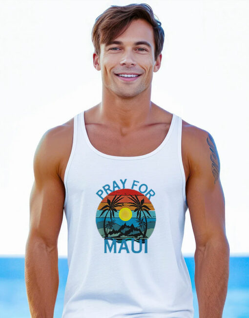 Pray For Maui Hawaii Wildflower Tank Top