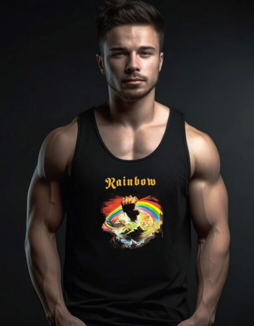 Rainbow Vintage Rock Band Tour Tank Top