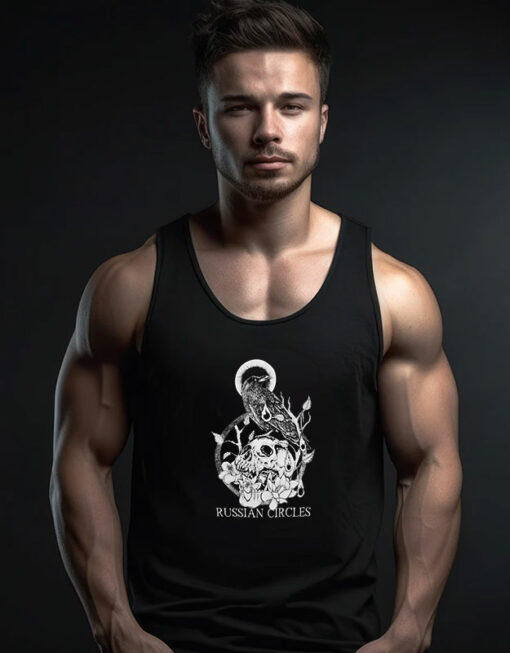 Russian Circles Raven Skull Tank Top