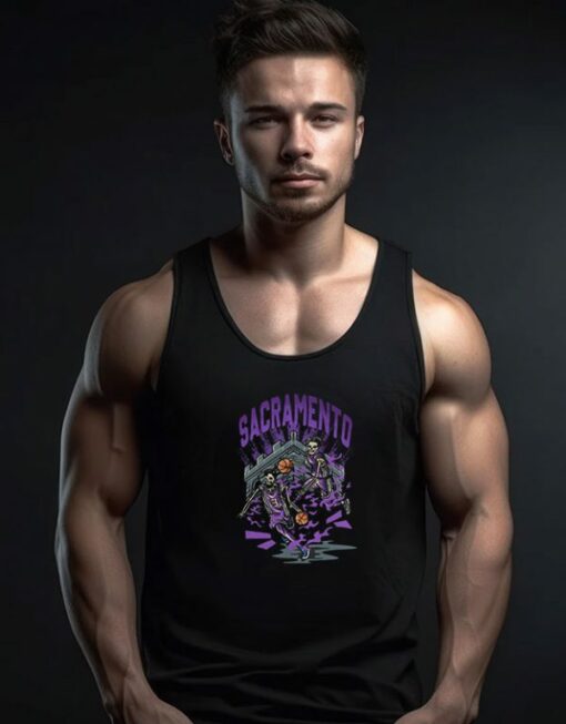 Sacramento Basketball Bootleg Tank Top