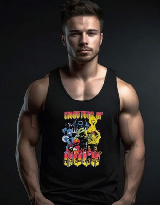 Sesame Street Monsters Of Rock Tank Top