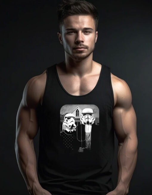 Star Wars American Gothic Parody Tank Top