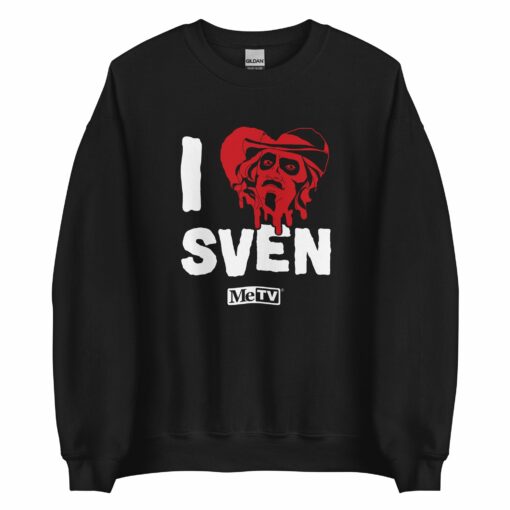 Svengoolie I Heart Sven Crewneck Sweatshirt