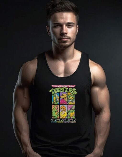 Teenage Mutant Ninja Turtles Arcade Character Select Tank Top