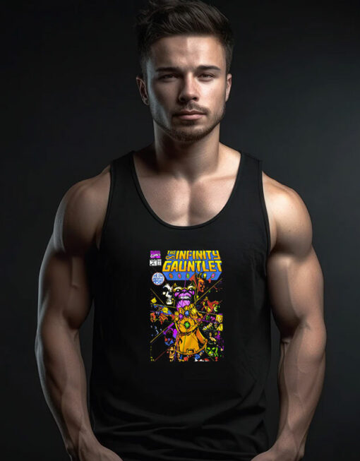 The Infinity Gauntlet Thanos Final Battle Comic Tank Top