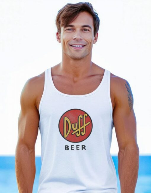 The Simpsons Duff Beer Classic Logo Tank Top