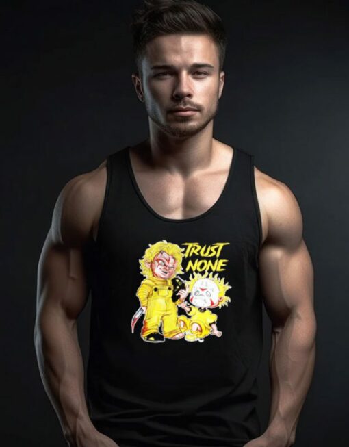 Trust No One Horror To Match Sneaker 2023 Unisex Tank Top