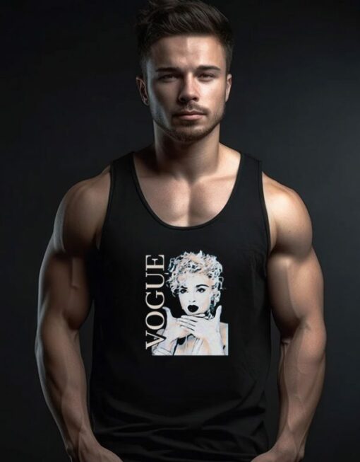 VOGUE Madonna Cover Retro Tank Top