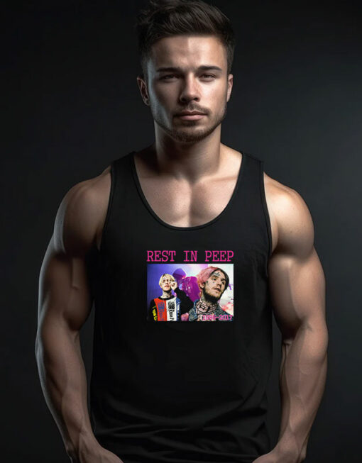 Vintage Lil Peep Rest In Peace Retro Tank Top