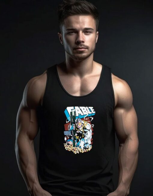 X Men Cable Shell Casing Tank Top