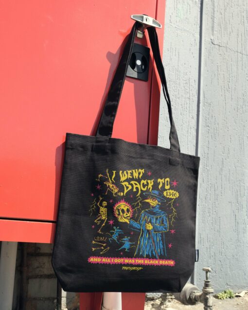 Black Death Tote Bag