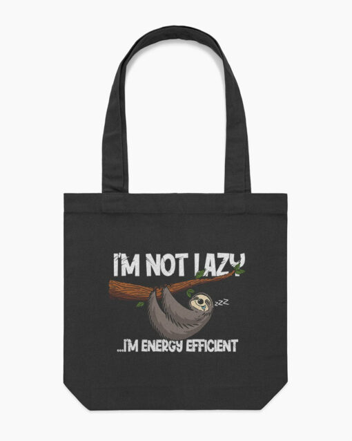 Energy Efficient Sloth Tote Bag