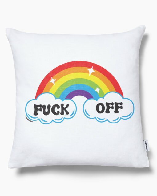 Fk Off Rainbow Cushion