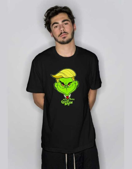 Grinch Trump Xmas Great Again T Shirt