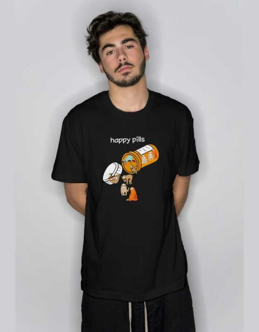 Happy Pills With Sloth T Shirt