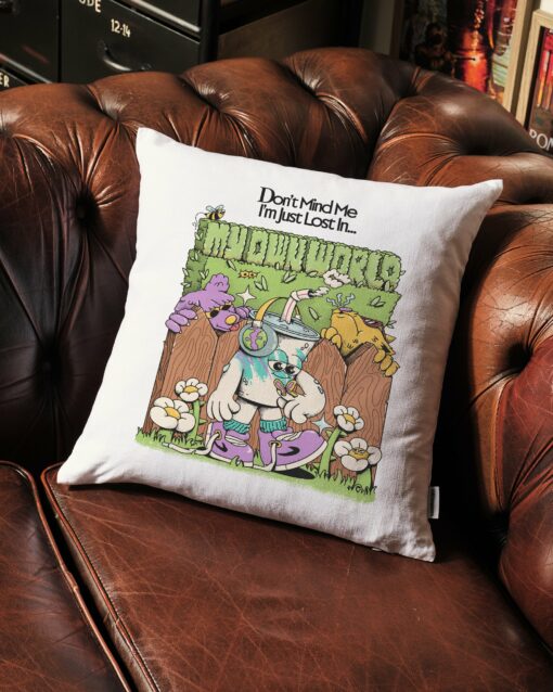 In My Own World Cushion