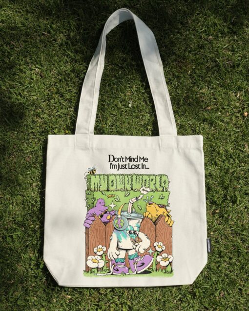 In My Own World Tote Bag