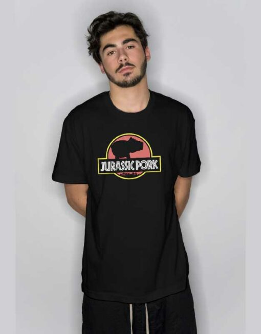 Jurassic Pork Parody T Shirt