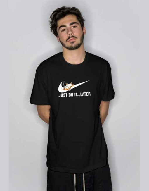 Just Do It Later Corgi  T Shirt