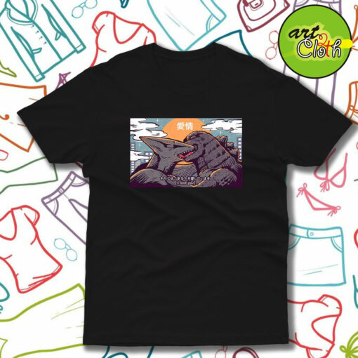 Kaiju Kiss Godzilla T-Shirt