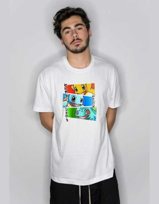 Kanto Japanese Pokemon T Shirt