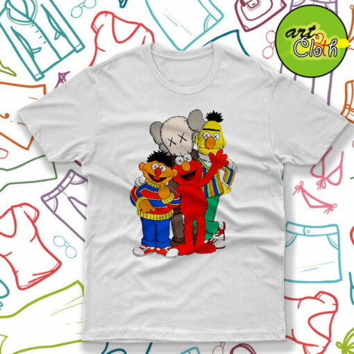 Kaws X Sesame Street Family Collab T-Shirt